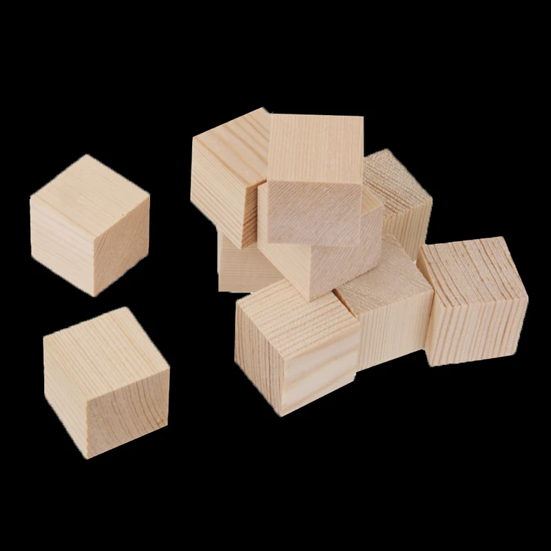 Твердый деревянный куб многоразовый Деревянный Квадратный Блок Ранние развивающие игрушки сборочный Блок Детские игрушки офисные Обучающие товары