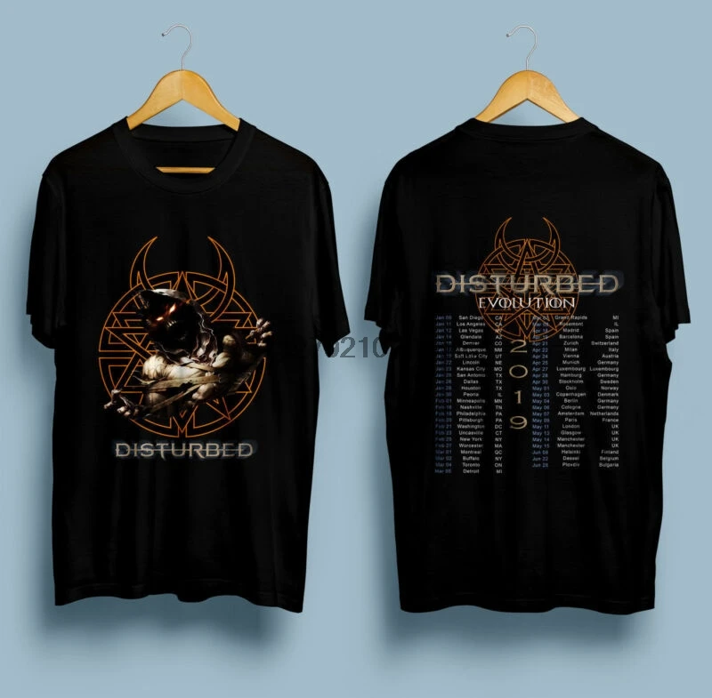 

NEW Disturbed Band T-Shirt Evolution Tour 2019 MEN WOMEN T-SHIRTS S-5XL