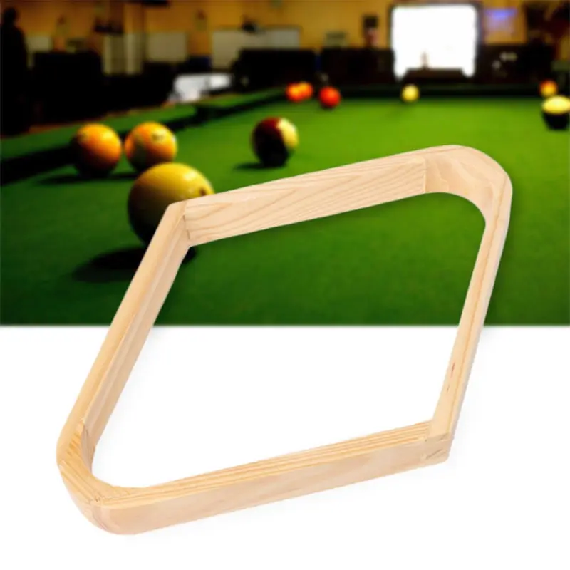 

Heavy Duty Wood 9 Ball Diamond Triangle Rack Oak Finish for Pool Table Billiard