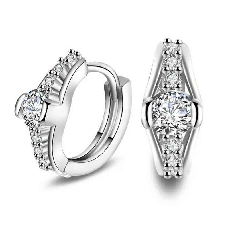 Water Drop Design 925 sterling silver Women Earrings Fashion Jewelry CZ Stone Micro Paved Luxury for Wedding Engagemen | Украшения и