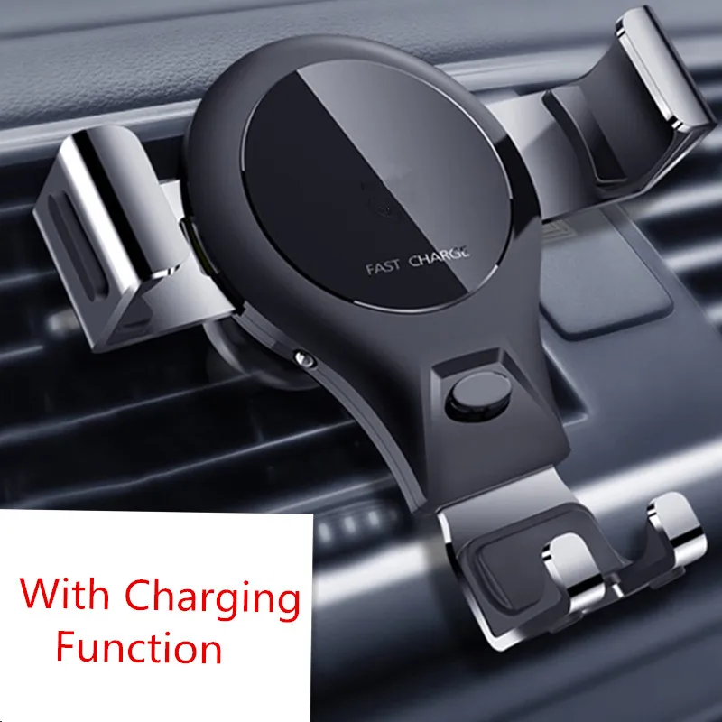 

Car Phone Holder for iPhone XR Xs Max Smartphone Bracket In Car Air Vent Mount Phone Holder Stand Wireless Charging Function