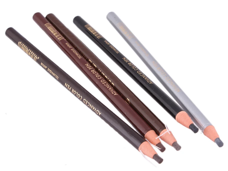 

5pcs/lot Professional Makeup Eyebrow Enhancer Eyebrow Pencil Wire Drawing maquiagem sobrancelha Black ,Coffee ,Gray