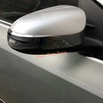 

(For the side mirror with turn signals) 2*ABS Outer Door Side View Wing Mirror Mouldings For Toyota C-HR CHR 2016-2017