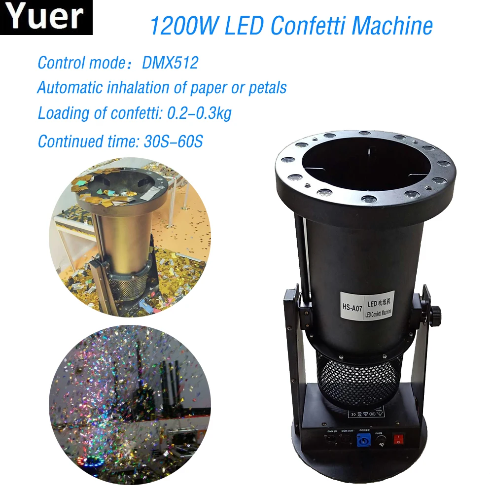 Professional Disco dj Party Rejoice 1200W DMX Controller LED Confetti