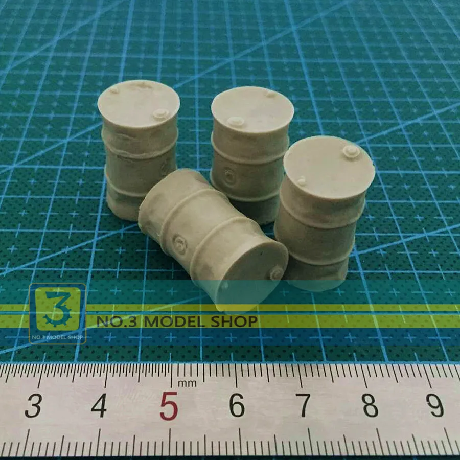 

Toy 1/35 Resin Models Soldier WW II Scenario Drums 200L Resin Model Free Shipping