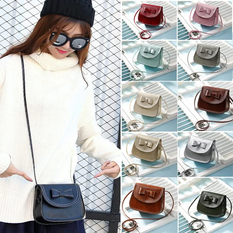 

Fashion Bow Handbags Women PU Leather Clutch Mobile Purse Mini Shoulder Messenger Crossbody Bags LBY2017
