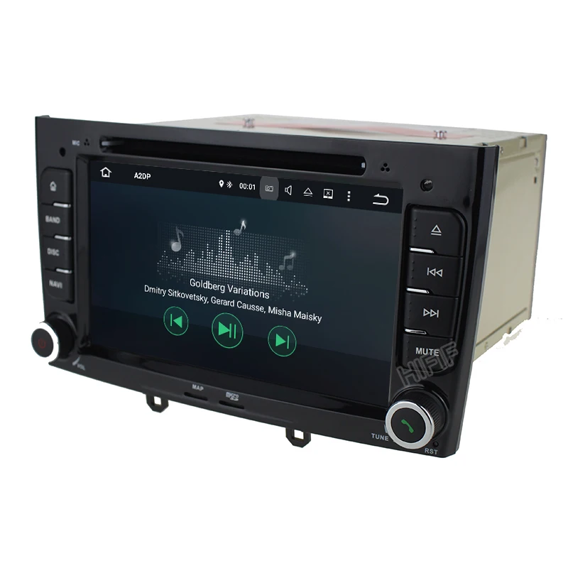 Excellent IPS 7 inch 1024*600 Octa Core Android 8.0 4G RAM 32GROM Multimedia Car dvd Player For Peugeot 308 408 with wifi radio GPS BT RDS 3