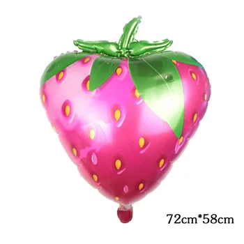 

Big Strawberry Fruit Balloons Birthday Party wedding Baby Shower Balloon Strawberry Girl Shortcake balloon globos