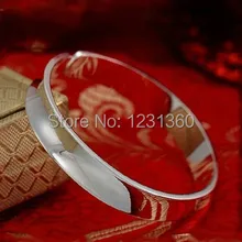 999 Стерлинговое Серебро Простой браслет и браслет для женщин и мужчин, Элегантный Модный Любовник Ювелирные Изделия