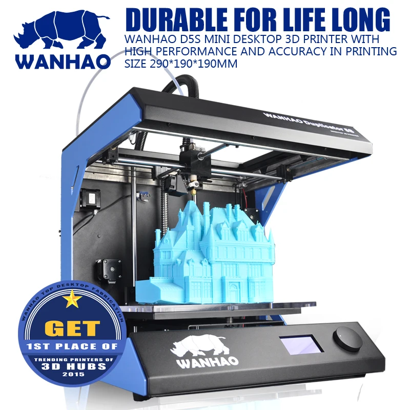 2018 Newsest wanhao D5S mini Fully Assembled 3D Printer Largest Printing Area 3D Printer Kit with ABS/PLA materials 2018 Newsest wanhao D5S mini Fully Assembled 3D Printer Largest Printing Area 3D Printer Kit with ABS/PLA materials