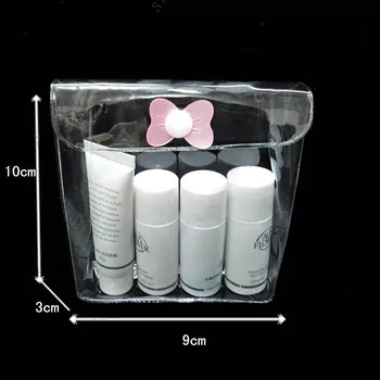 

9*3*10CM clear pvc cosmetic bag, pvc gift packing . 100piece\lot Free shipping