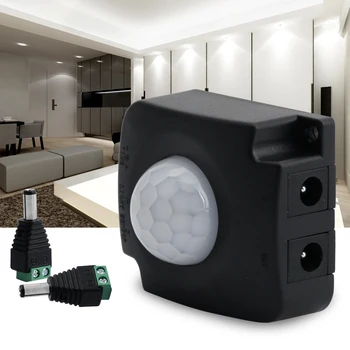 

DC 12V24V 10A PIR Motion Sensor Switch For LED Light Strip Adjustable delay Time