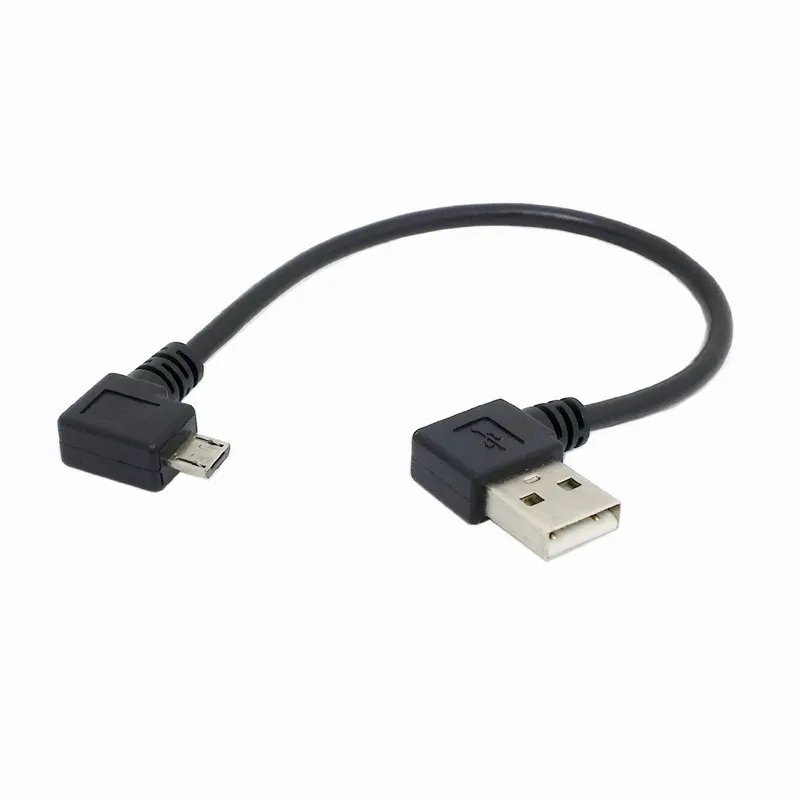 

New 90 Degree Micro USB 5pin Male to Left Angled USB Data Charge Cable