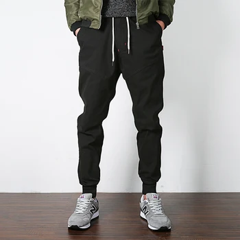 

Spring cotton Cargo Pants tide brand overalls Men Joggers Boost Military Casual Sweatpants Hip Hop Male black Trousers