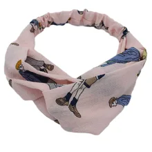 Головные повязки для йоги спортивные повязки для Для женщин Hairbands Цветочный принт волос Эластичные Спортивные Принадлежности для йоги