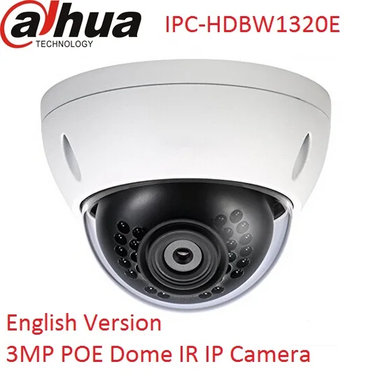 Dahua IPC-HDBW1320E 3MP POE Dome IR 30M IP66 IK10 Dahua IP Camera 1080P Full HD Original English Version H.264 MJPEG Compression