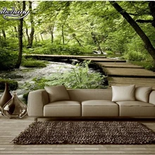 Beibehang пользовательские обои натуральный пейзаж деревянный мост деревянная Фреска домашний Декор Гостиная Спальня ТВ фон 3d обои