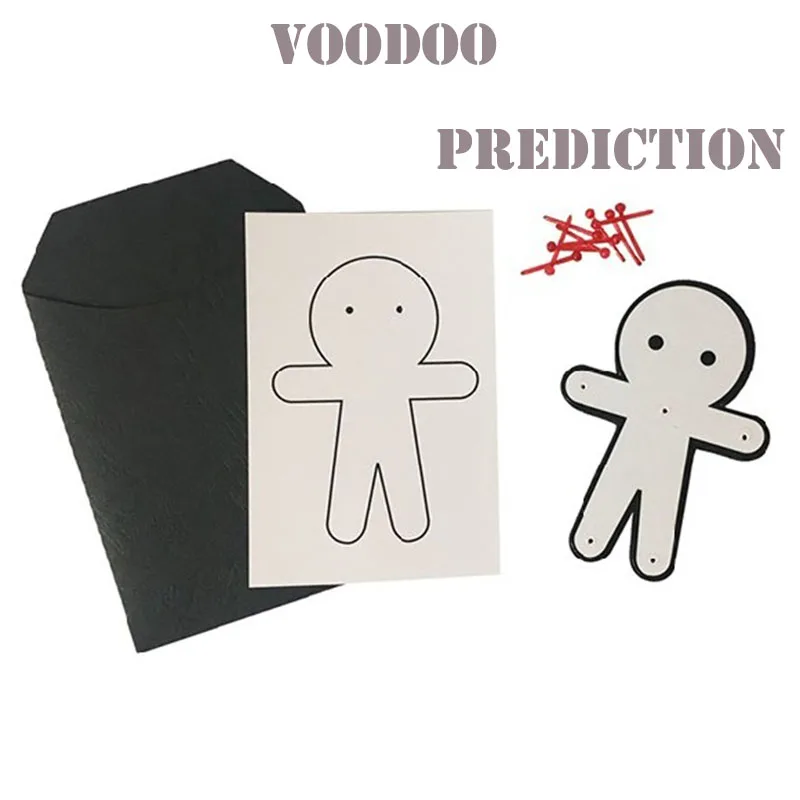 

Voodoo Prediction Magic Tricks Magician Close Up Street Bar Illusions Gimmick Mentalism Predict Select Voodoo Pins Place Magia