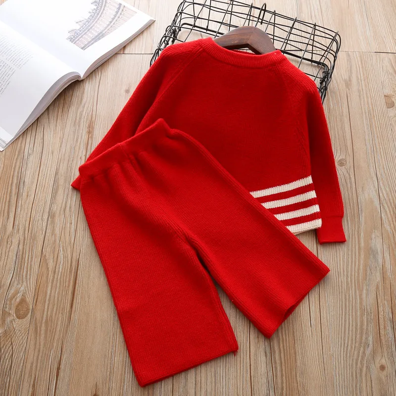 

Комплект одежды для маленьких девочек, свитер, Одежда для девочек, вязаный костюм для малышей, Модный мягкий милый товар, высокое качество, 5T, 2018