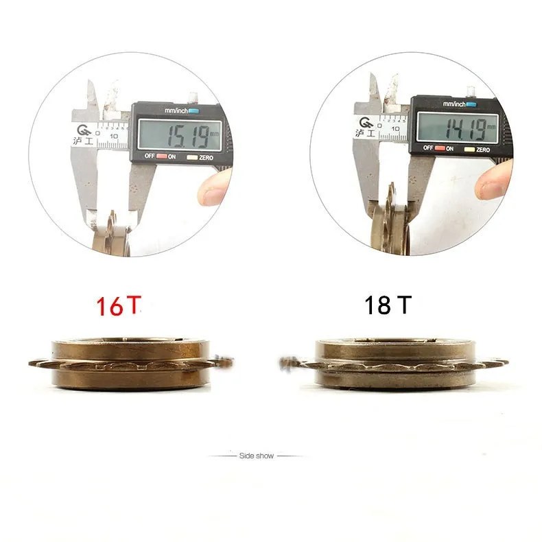 Односкоростной маховик для велосипеда, 16 зубьев, 18 зубьев, вращающийся маховик, маховик для электрического автомобиля, маховик для преобразования мертвых мух