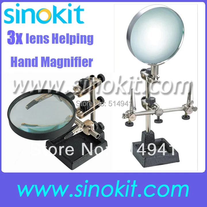 

Wholesales Professional 3X lens Helping Hand Magnifier LED Light