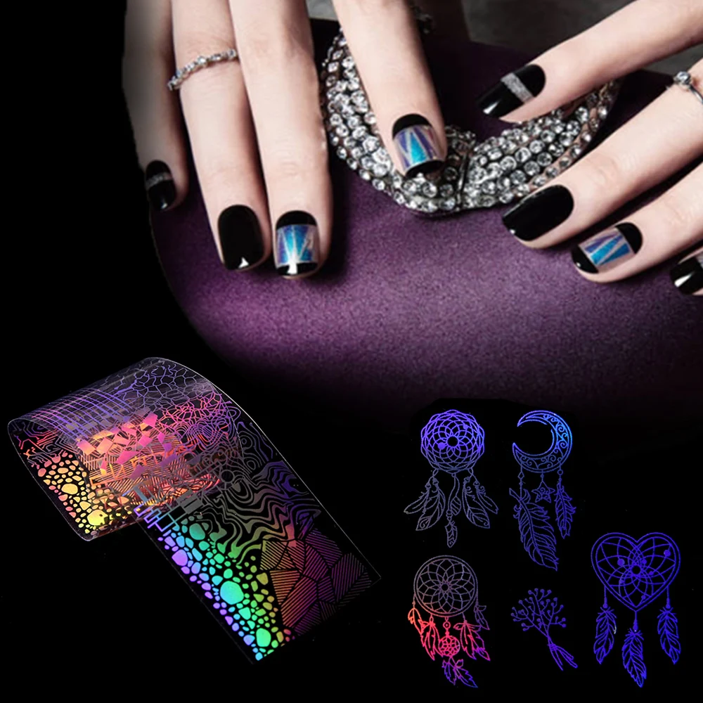 8 шт. декоративная Фольга для ногтей|manicure decoration|nail foilnail art transfers |