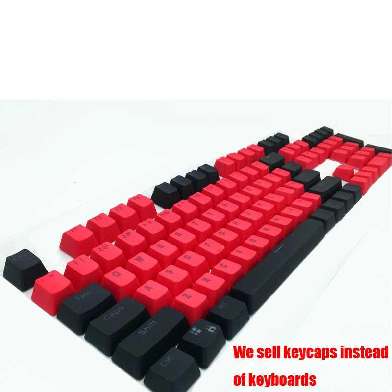 104-Key красный и черный Doubleshot PBT подсветка Keycap ANSI макет OEM профиль колпачки для Cherry MX Механическая игровая клавиатура