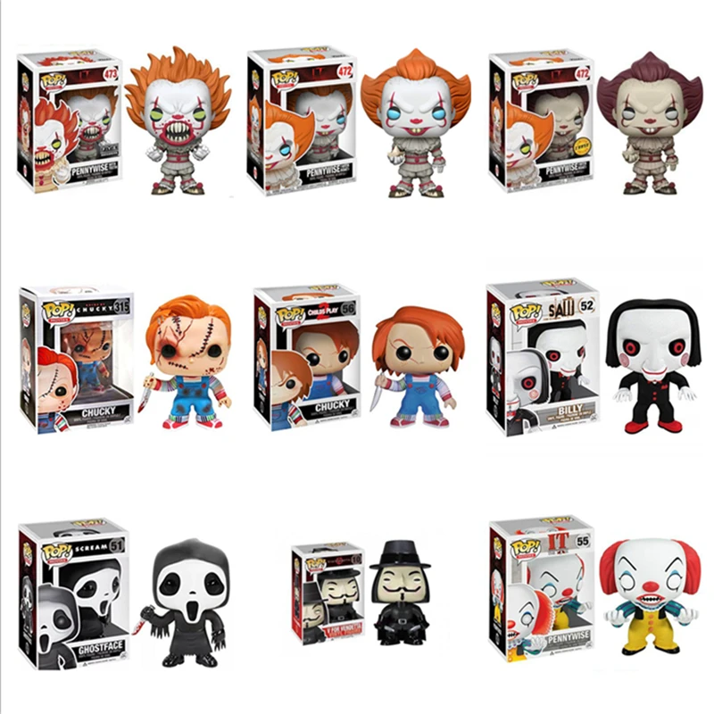 

FUNKO POP New arrival Chucky Billy Tiffany Chapter One Action Figure Collectible Model Toys for Halloween Day Christmas Gifts