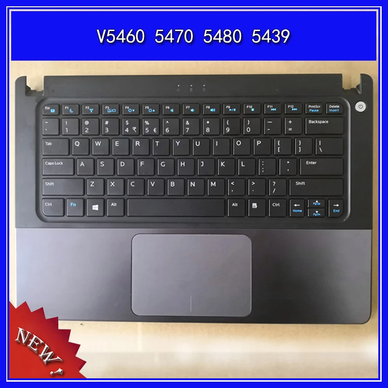 Цена Подставка для ноутбука верхняя крышка английская клавиатура для DELL Vostro V5460 5470 5480 5439 нижняя базовая крышка нижняя крышка C D оболочка