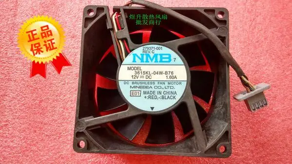 

Оптовая продажа: оригинальный NMB 9038 90*90*38 мм 12 В постоянного тока 1,60 а 3615KL-04W-B76 4-проводной охлаждающий вентилятор