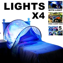 Christmas Birthday Best Gift For Kids Children Dream Tents With 4 Light Twin Size Children Kid Winter Wonderland Magic Forest