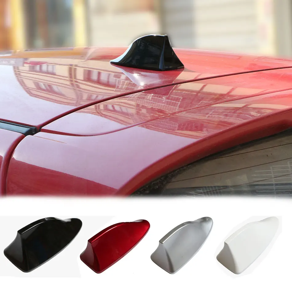 

JAMEO AUTO Car Shark Fin Antenna Sticker With Radio Signal Sticker For KIA Rio Ceed Soul Sportage K2 Rio K3 K5 K4 Accessories