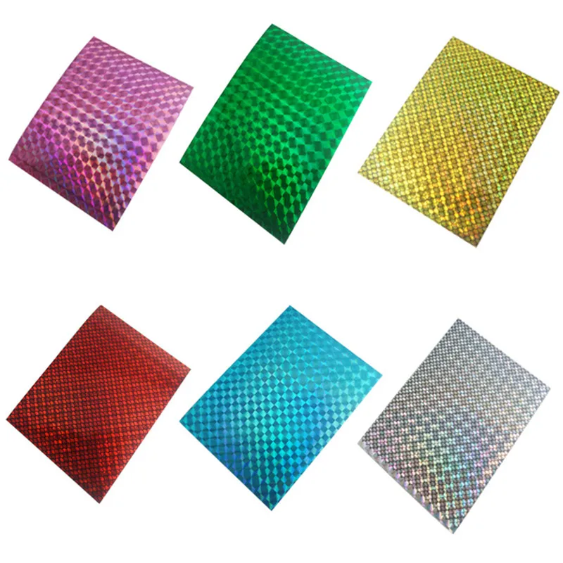 

3pcs 6cm X 6cm Holographic Adhesive Film Flash Tape For Lure Making Fly Tying Materail
