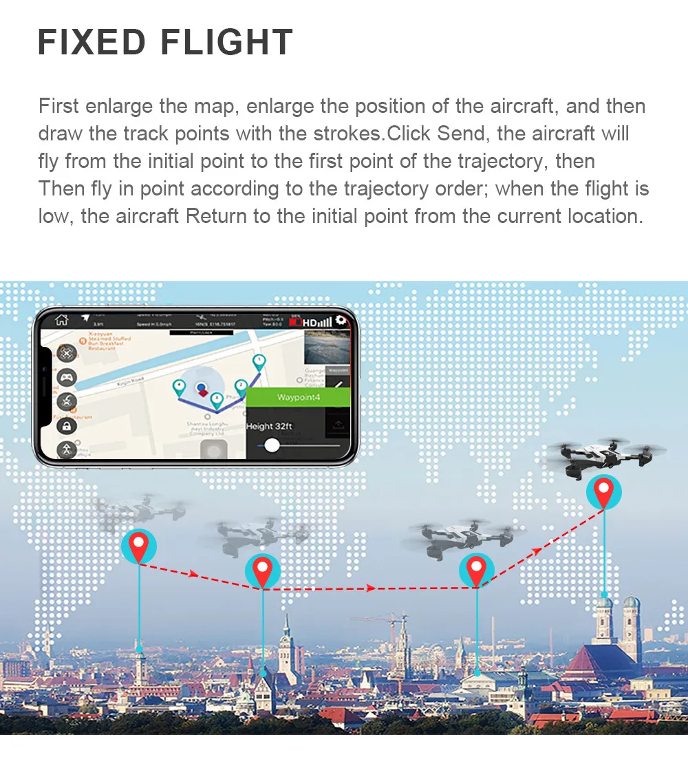 SG900-S RC складной Квадрокоптер 2,4 ГГц Full 1080 P HD камера wifi FPV gps с фиксированной точкой Дроны с камерой HD в радиоуправляемом вертолете