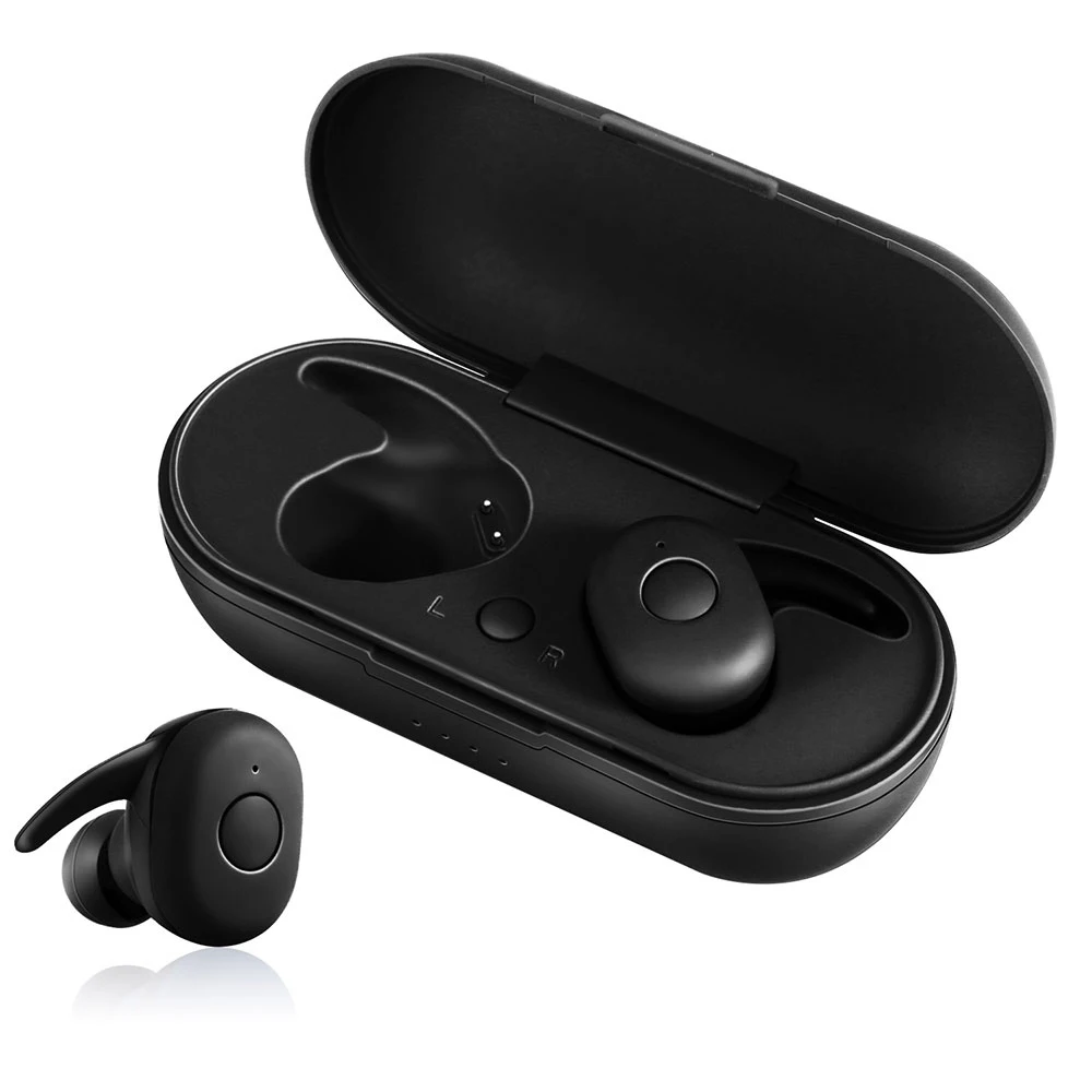 TWS Bluetooth 5 0 Stereo Earbuds Mini Wireless Automatically Cut High Fidelity Audio Bluetooth earphone with Charging Stand