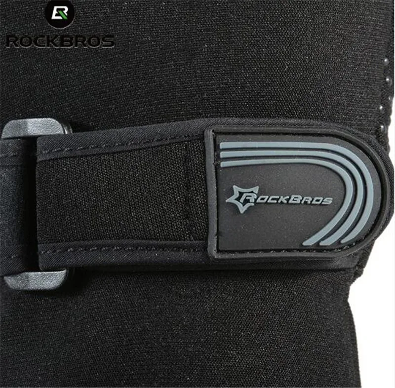 RockBros Winter Cycling Glove Full Finger Anti-slip Windproof Fleece Thermal Warm Silica Gel Long Bicycle Touch Screen Gloves