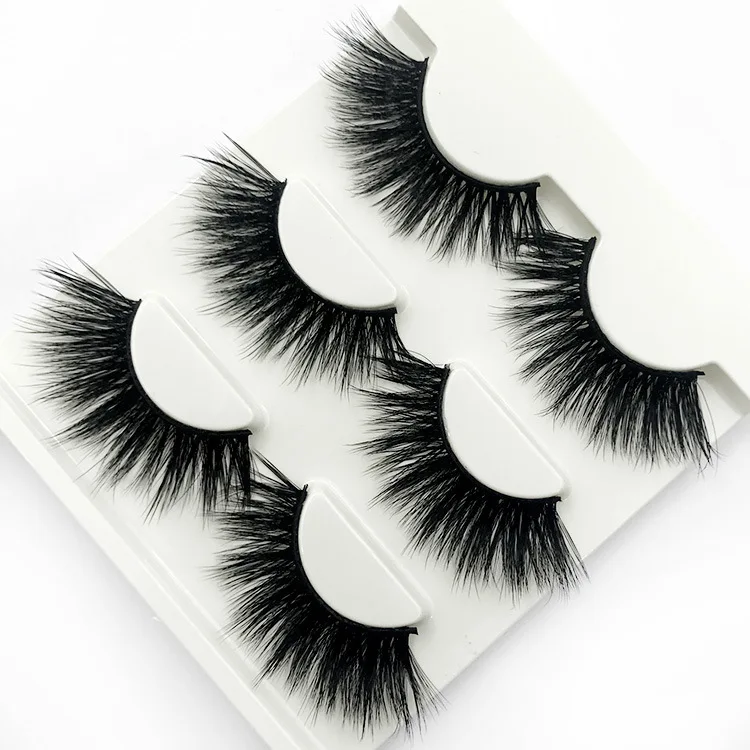 

3D pure handmand False eyelashes natural long Fake eyelash thick curl Fashion eye lashes 1 set = 3 pairs