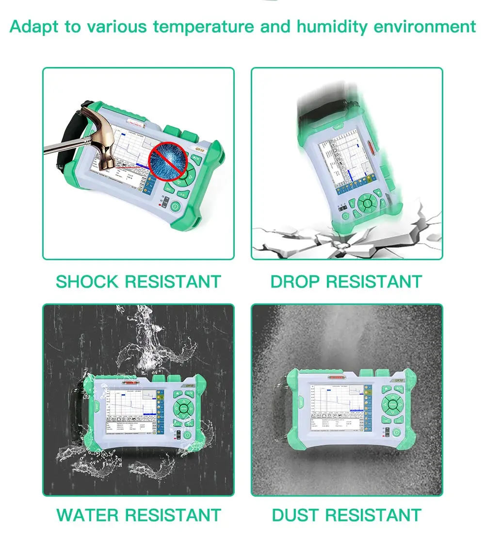 Live волоконно оптический рефлектометр KOMSHINE QX50-P1 PON OTDR 1310/1490/1550nm 32/30/28dB волоконно-оптический PON оптический рефлектометр OTDR, цена с VFL (объем