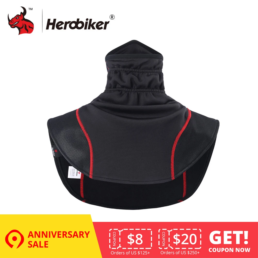 HEROBIKER Windproof Motorcycle Face Mask Moto Thermal Balaclavas Scarf