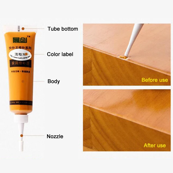 Мебель деревянная дверь пол царапины ремонт консилер легко исправить для домашнего офиса TB