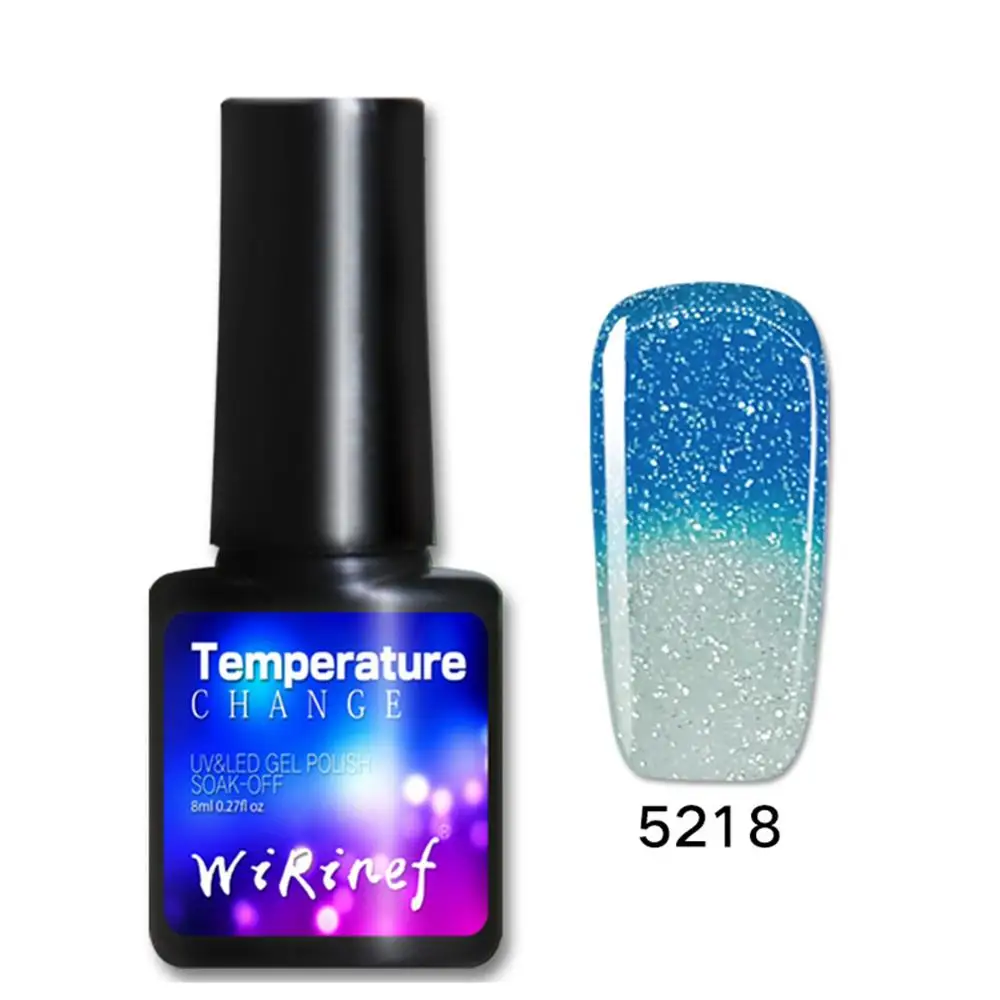 С функцией изменения цвета в зависимости от температуры Гель-лак для ногтей, не раздражает вкус УФ светодиодный Гель-лак для ногтей Nail Art маникюрный продукт - Цвет: QT0192A3
