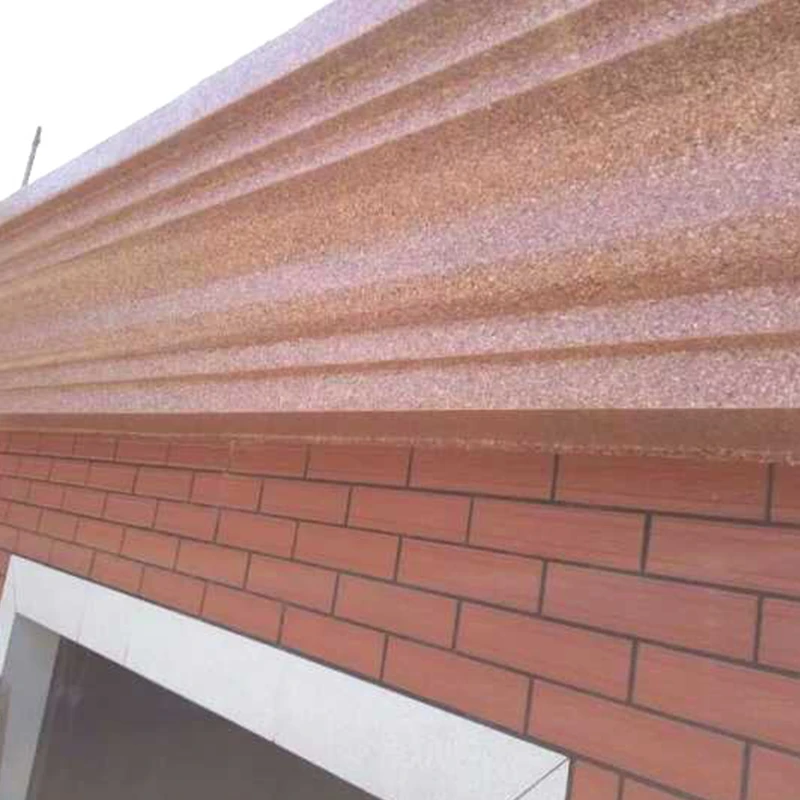 Durable ABS Plastic Roof Top Cornice Mould, Classic Design Outdoors Balcony Skirt Mold, Eave Line Mould, 29cm/ 11.42in Wide 1m