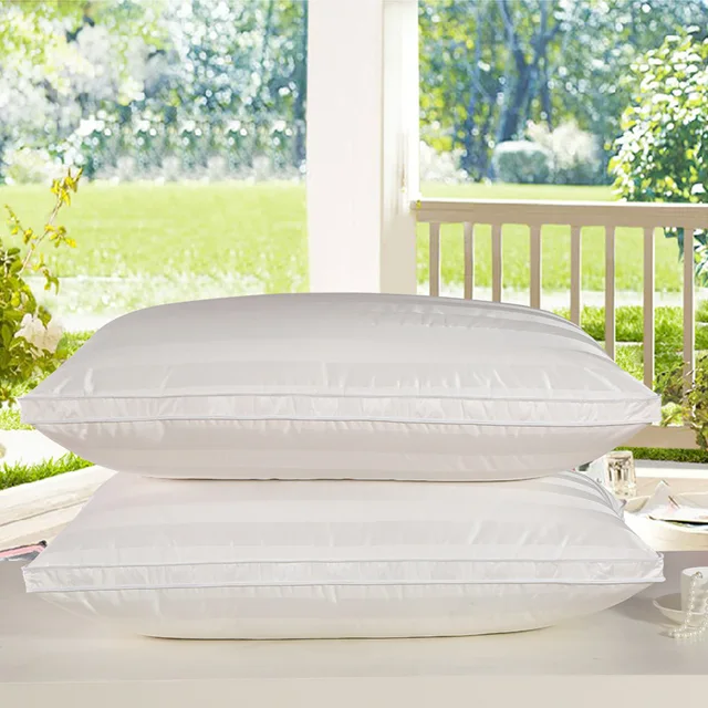 Pillows for Sleeping Adjustable White goose down Filled Pillow with