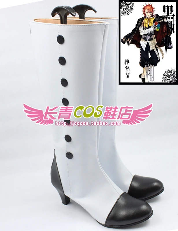 黒執事サーカスのジョーカーコスプレ靴ブーツカスタムメイド1864 Book Of Circus Book Bookbook Of Circus Cosplay Aliexpress