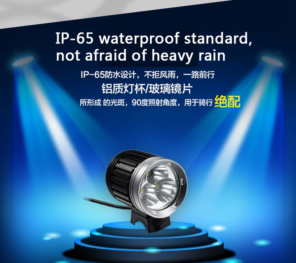 Best Triple Wick T6 Bike Cycling LED Light High Brightness Connect USB Interface Waterproof Flashlight For Bicycle HandLebar 5 Best Triple Wick T6 Bike Cycling LED Light High Brightness Connect USB Interface Waterproof Flashlight For Bicycle HandLebar 5