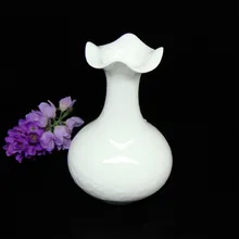 Традиционная китайская керамика мини белая Цветочная ваза фарфоровое искусство и ремесло орнамент аксессуары для украшения дома и офиса