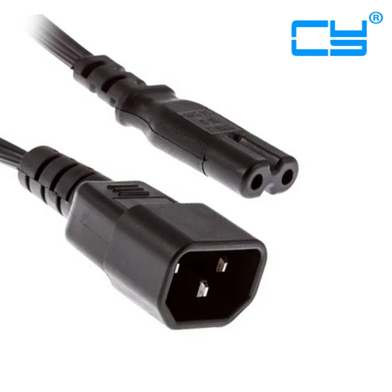 2PCS/lot Standard Molded IEC 320 C14 Socket to C7 Plug AC Power Adapter Cable 30cm | Компьютеры и офис