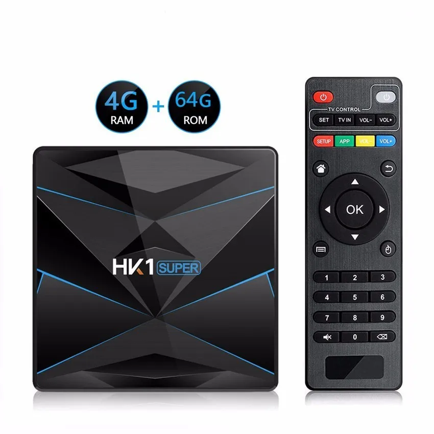 4G 64G HK1 супер 3318 Android 9,0 Смарт ТВ-бокс на Rockchip RK3318 4K 3D Utral HD 4G 64G tv двойной Wifi BT4.0 Play Store быстрая установка верхней коробки - Цвет: 4G 64G
