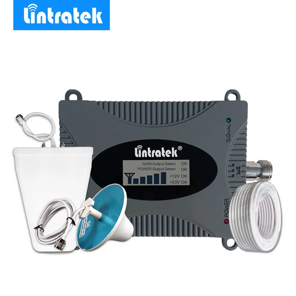 Усилитель сигнала Lintratek с ЖК-дисплеем, 4G LTE, 2600 МГц, 4G антенна, мини FDD 4G LTE 2600 Band 7, мобильный ретранслятор сигнала, комплект усилителя Усилитель сигнала Lintratek с ЖК-дисплеем, 4G LTE, 2600 МГц, 4G антенна, мини FDD 4G LTE 2600 Band 7, мобильный ретранслятор сигнала, комплект усилителя