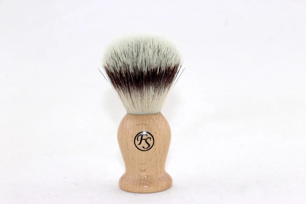 FS SYC20 BE10, Nylon Hair/Synthetic Fiber Shaving Brush with Beech